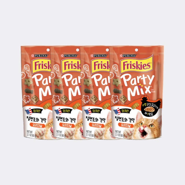 퓨리나 프리스키 파티믹스 오리지날 60g, 60g, 4개