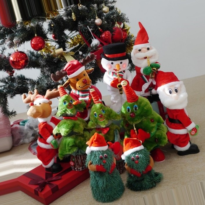 춤추는 댄싱 트리 인형 트월킹 산타 11종 멜로디 움직이는 루돌프 노래하는 나무