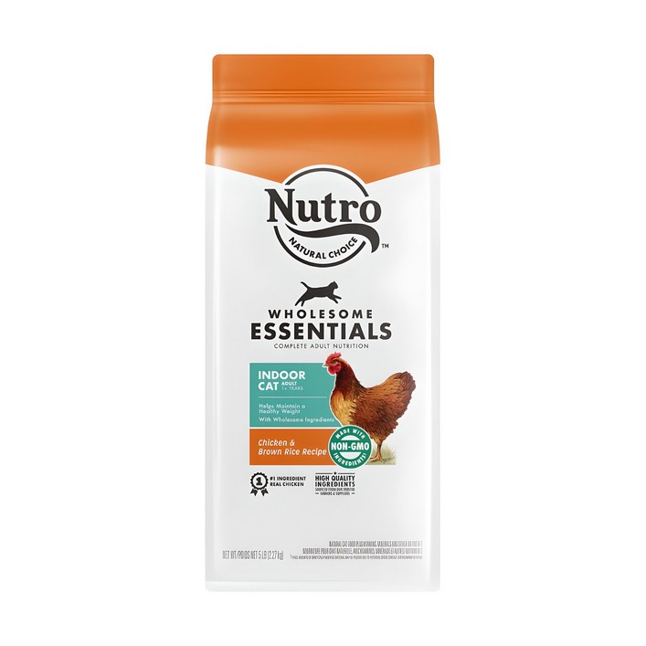 뉴트로 1세이상 고양이 인도어 건식사료, 닭, 2.27kg, 1개