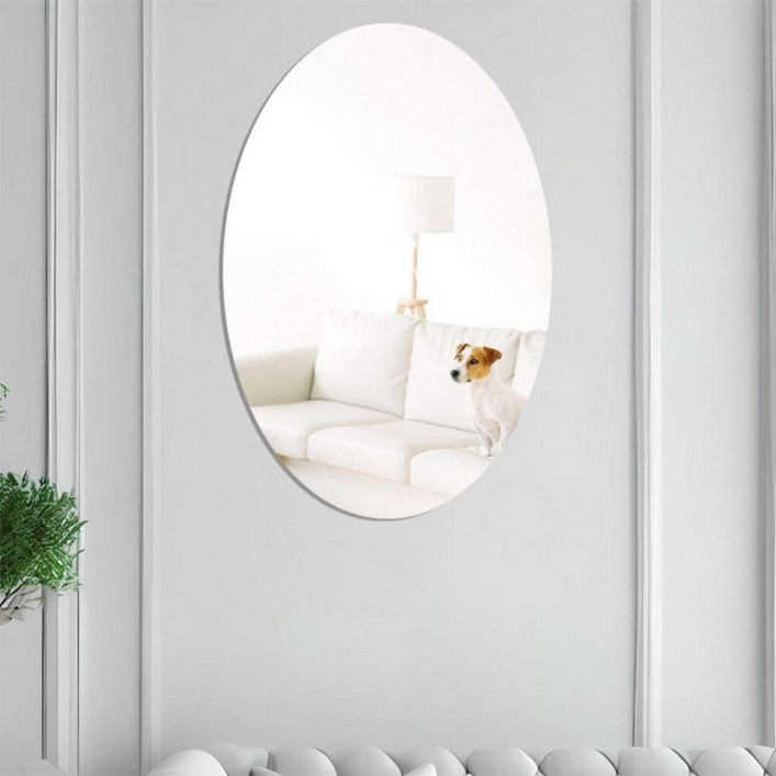 붙이는 무타공 안전 화장대 욕실 현관 벽부착 거울 세면대거울 욕실거울 붙이는거울 부착 형거울 원