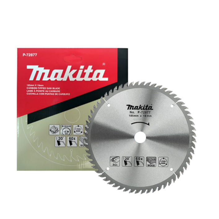 마끼다 목재용 185mm7 원형톱날  60T 두께 2.0T  P72877