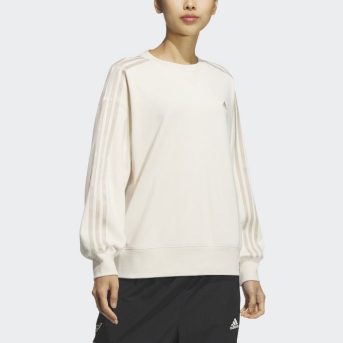 아디다스 ADIDAS 퍼포먼스 우먼스 에센셜 3S 프렌치 테리 크루 스웨트셔츠 여성맨투맨 쭈리맨투맨 삼선맨투맨 봄가을맨투맨 JF1411JF1412JF1413JG3848