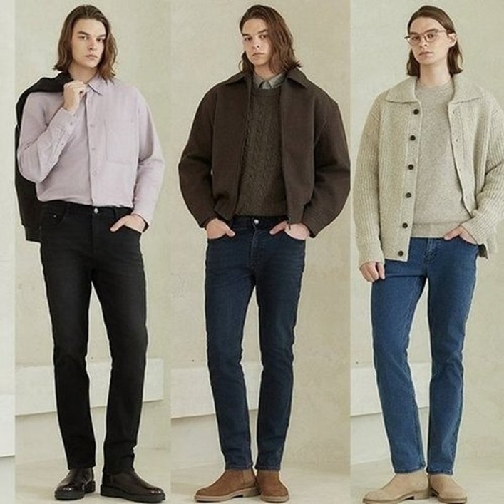 뱅뱅 23FW 남성 라이크라 기모데님 3종