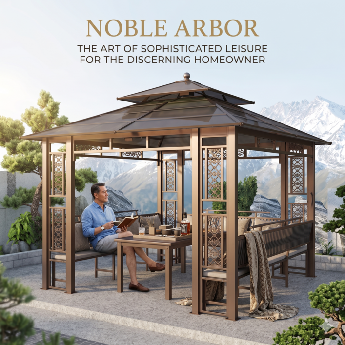 노빅사 전통 파고라 세트, 기본색상3x3m