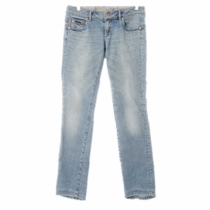 8354 캘빈클라인진 연청 데님 언발워싱로우스키니진 29