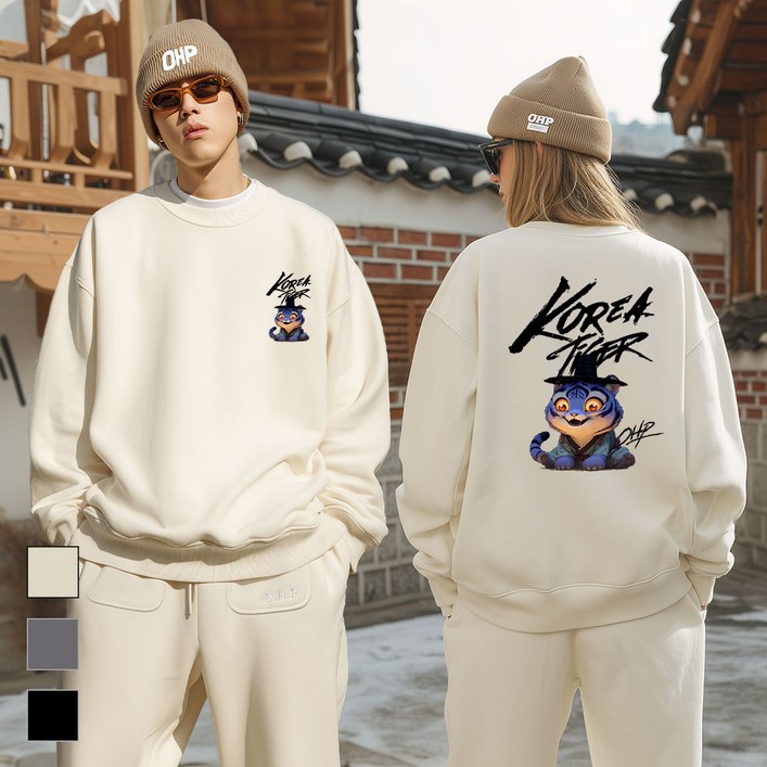 OHP 작품을 입는다 기모 맨투맨 best3