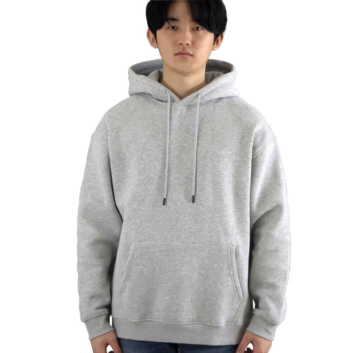 센서코어 무지 오버핏 기모 후드티 345g 남녀공용 겨울 헤비후드티 SENSORCORE