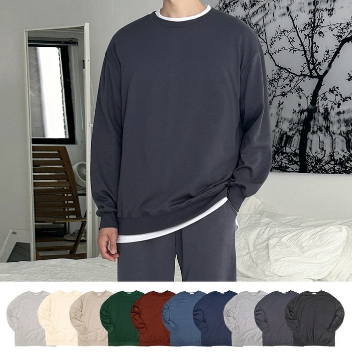 데이즈 기모맨투맨 남여 오버핏 소프트 빅사이즈 10컬러