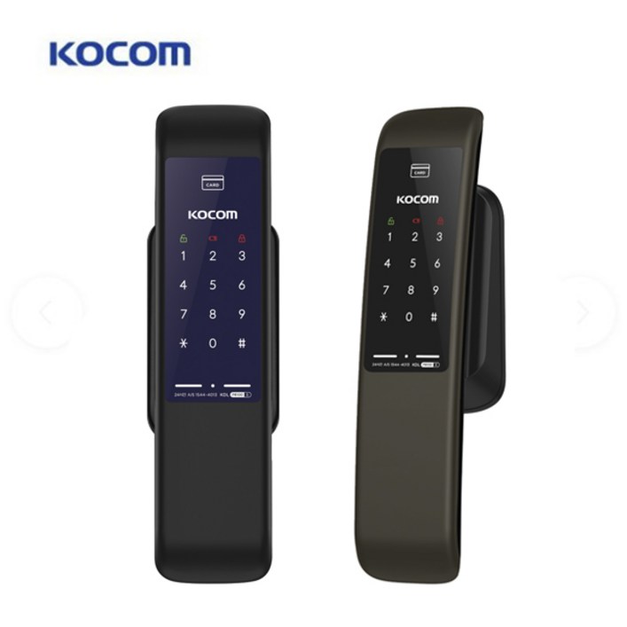 코콤 무타공도어락 KDLP8100 푸쉬풀도어락 미니주키 미니푸쉬풀 밀고들어가는문 바로잠김 1초잠김 교체설치 키, 자가설치, KDLP8100블랙
