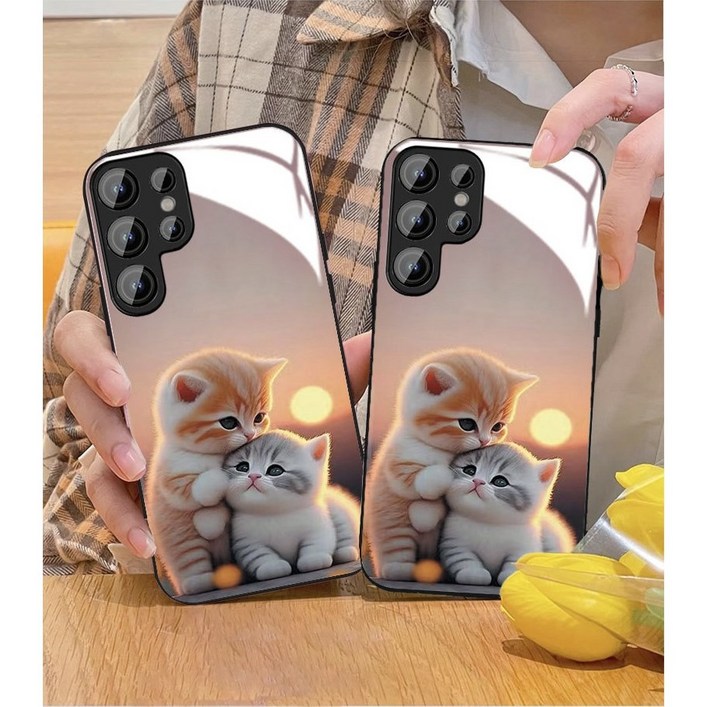 하이엑스 갤럭시 s24울트라 귀여운 고양이 케이스 하이엑스 갤럭시 s24울트라 귀여운 고양이 케이스