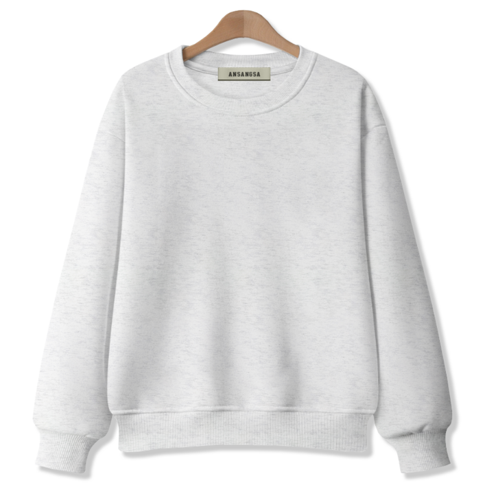 ANSANGSA 무지 남녀공용 맨투맨 스웨트셔츠