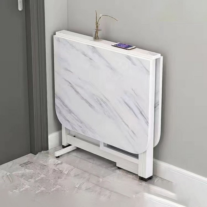 거실 접이식 확장형 기능성 고급 원룸 테이블, 화이트A