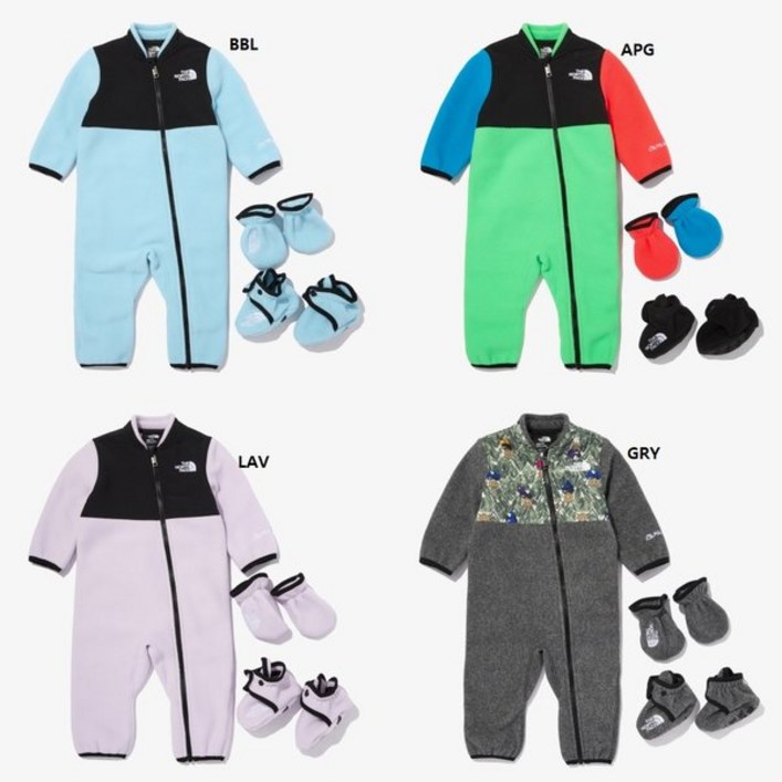 노스페이스키즈 아기 우주복 NQ4FN94 베이비 데날리 원피스 세트 BABY DENALI ONE PIECE SET (백화점정품)ST6592