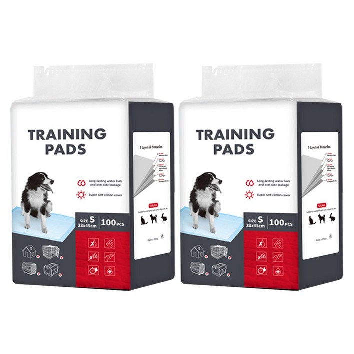 애견 배변패드 S 100매 2팩 총200매 실내용 대용량 소형견 대형견 대형 XL, 2개, 40개입