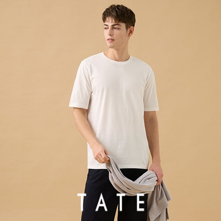 테이트 오가닉면100 튜블러 티셔츠 7종화이트4종블랙3종
