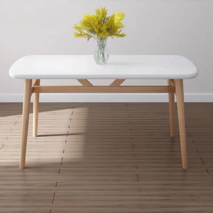FONOW 5인용식탁 심플하고 예쁜 거실 식탁 120CM, 4인용, B-베이지