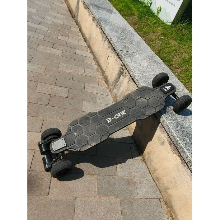 B ONE CROSS 오프로드 전기 전기스케이트보드 스케이트보드 전동스케이트보드, 6인치 공기주입 바퀴  주행거리 35km, 기본 모델명품번