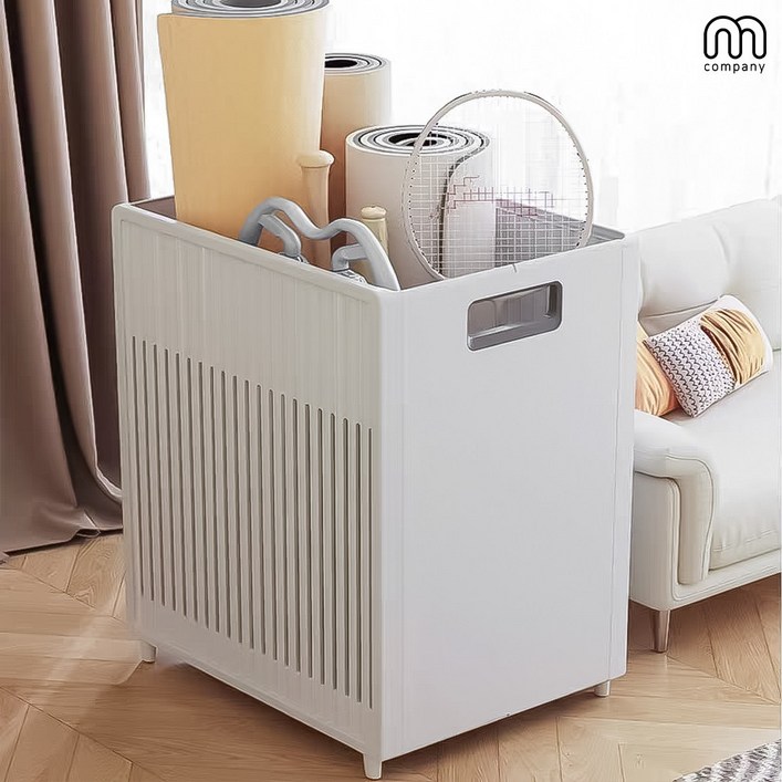 M컴퍼니 접이식 헬스용품 정리대 요가매트 운동기구 정리함 수납장 심플 화이트 F290W15p