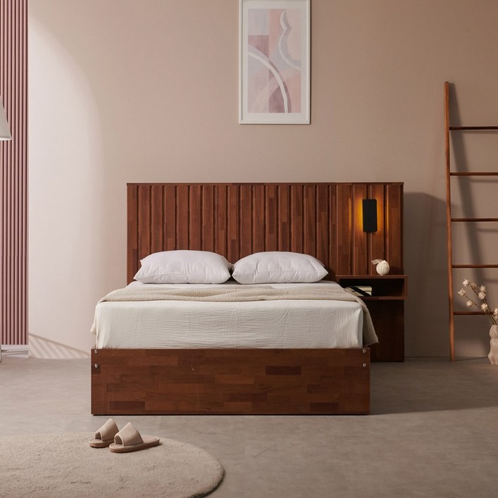 파로마 이즈 리베라 수납 침대 협탁1개 본넬매트포함 슈퍼싱글