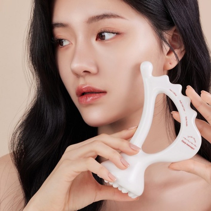 데이코드 세라믹 괄사 마사지기 림프순환 얼굴 바디 붓기 승모근 도자기