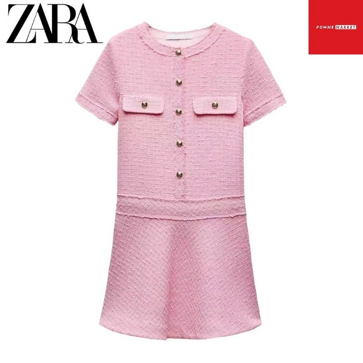 ZARA 자라 원피스 여름 하객룩 스트럭처 미니원피스 ZW COLLECTION