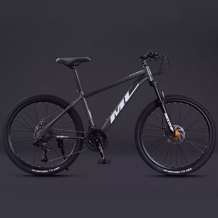 진모아 MTB 자전거 2026년형 산악 사이클 성인 신형 입문용 초보자, 1개, 170cm, 진한회색 26인치 27단