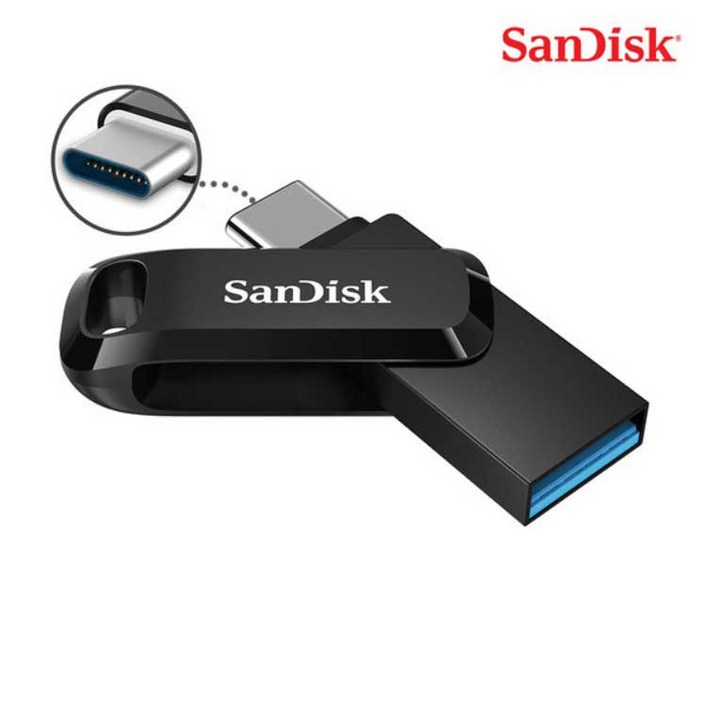 샌디스크 USB 128GB C타입 OTG Ultra Dual Go 3.1 고용량 유에스비 128기가 SDDDC3, 64GB