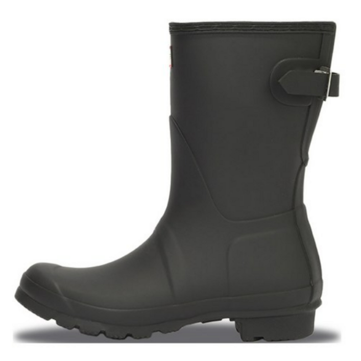 헌터 오리지널 숏 백 어드저스터블 레인부츠 WFS1013RMABLK