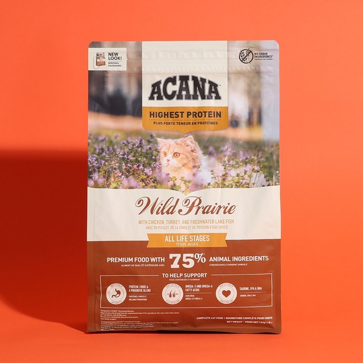 아카나 캣 와일드 프레이리 고양이 사료 고단백 저곡물 전연령