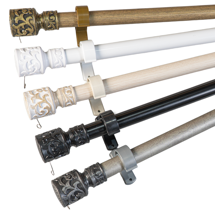 모던뷰 25mm슬림 커튼봉 커텐봉, 블랙