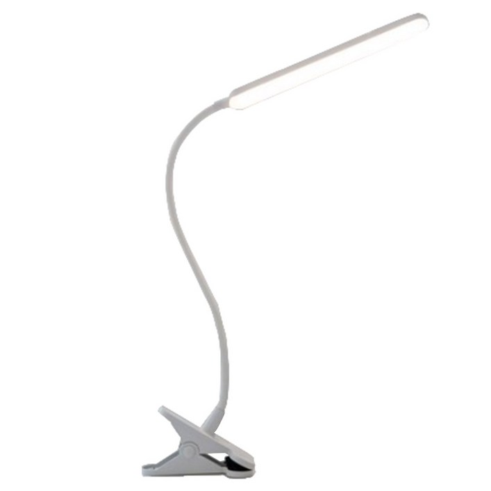 듀플렉스 클립형 LED 데스크 스탠드 H HNMA HN 봄맞이 선물 근로자의 날 하마, 하얀색