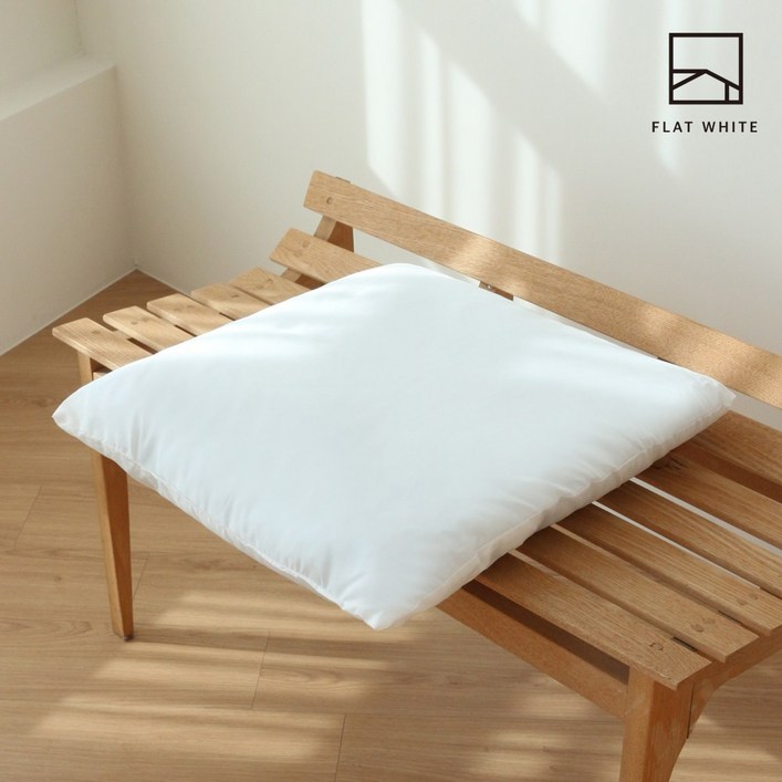 플랫화이트 방수기능 알러지케어 중량UP 탄탄한 프리미엄 방석솜 2P