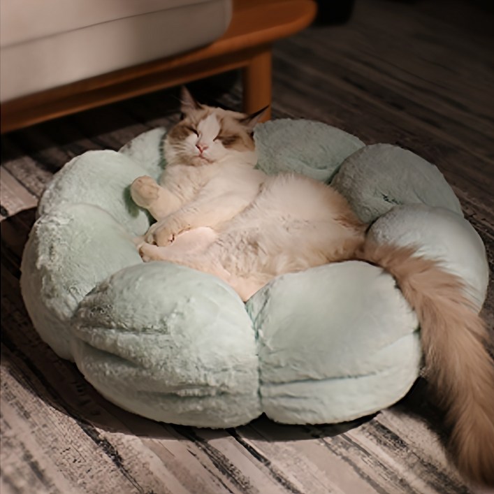 딩동펫 반려동물 해바라기 도넛 방석