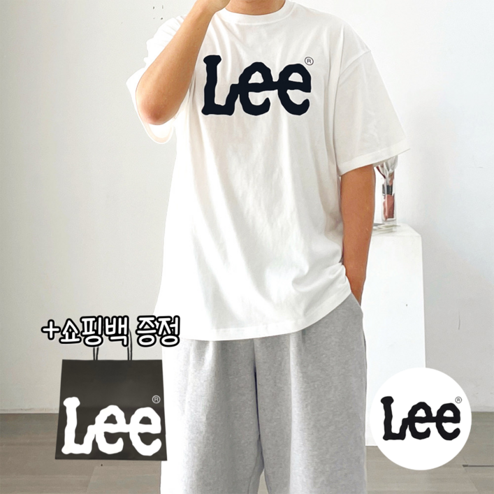당일출고매장정품 Lee 리 빅 트위치 로고 티셔츠 5color  쇼핑백