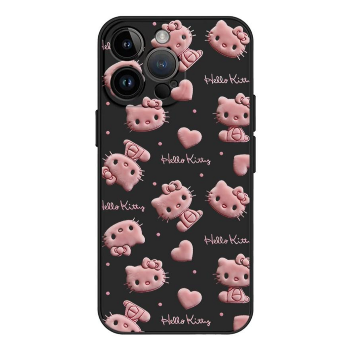 예쁜 핑크 고양이 과자의 고퀄리티 실리콘 케이스