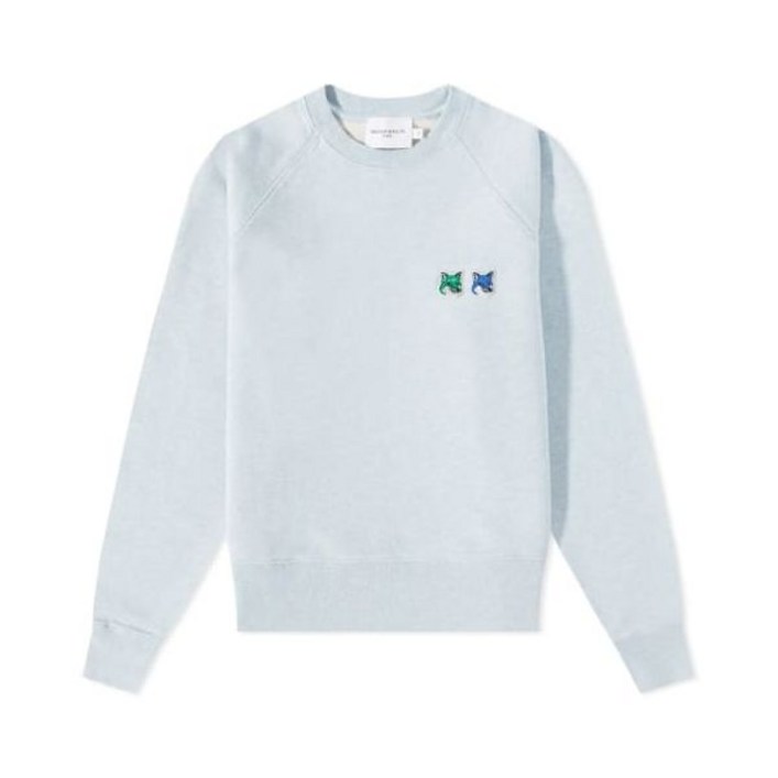 공식정품 메종키츠네 맨투맨 티셔츠 MAISON KITSUNE DOUBLE MONOCHROME FOX HEAD CLASSIC SWEATSHIRT (KM00303KM0001-H42