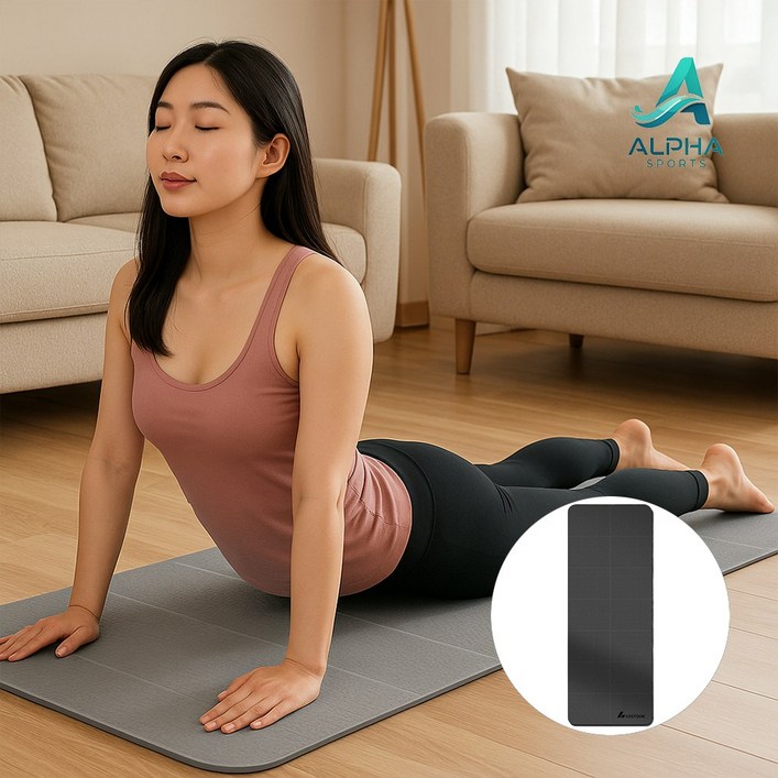 알파 접이식 요가매트 미끄럼방지 운동매트 논슬립