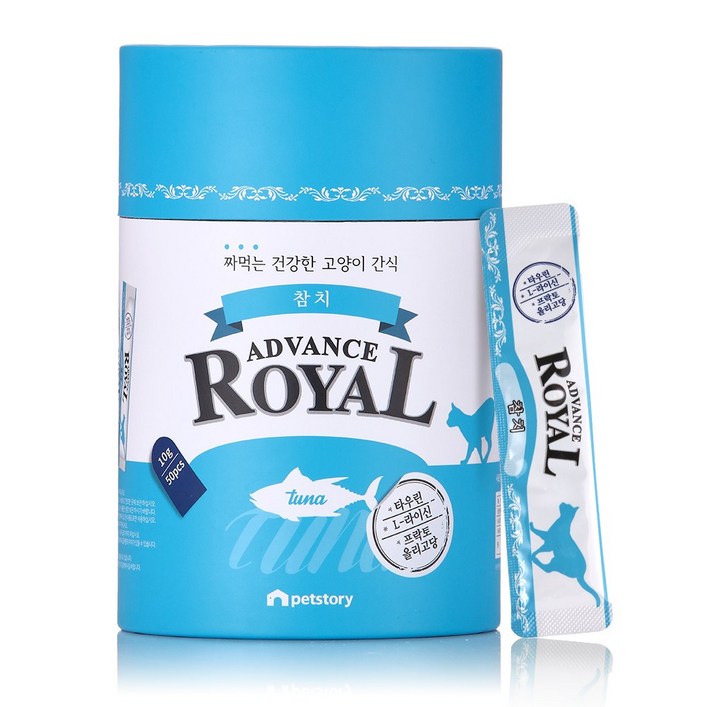 어드밴스 로얄 스틱 짜먹는 고양이간식 50p, 1개