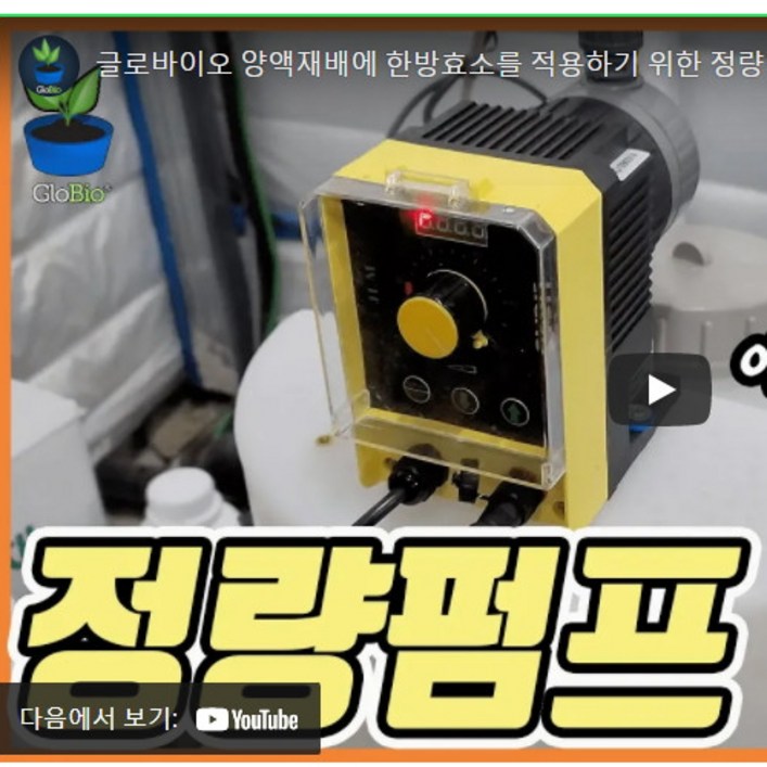 정량펌프 약품정량펌프 SOLENOID 방식 유량과 적산량 등이 표시되는 LCD 별도의 유량계가 필요없는 제품, 1개