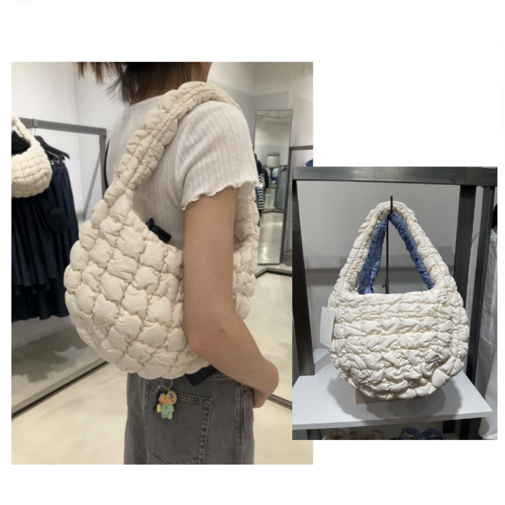 COS 코스 퀼팅백 퀼티드 미니백 노티드 숄더백 쇼퍼백