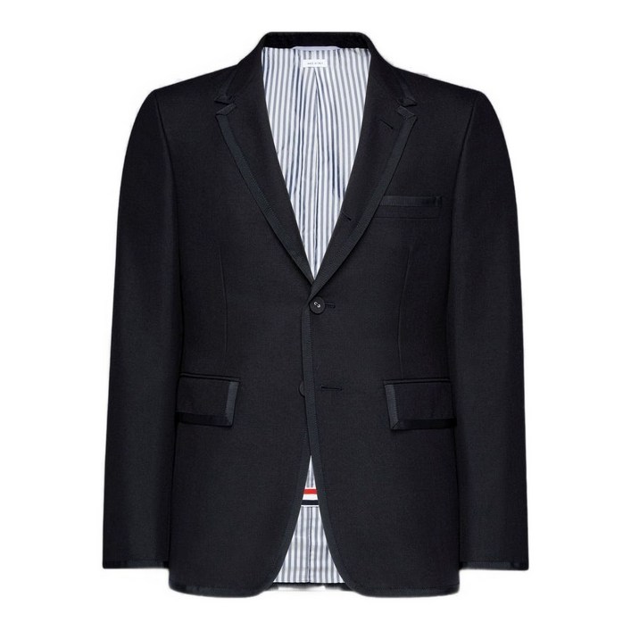 톰 브라운 쓰리 버튼 울 블레이저