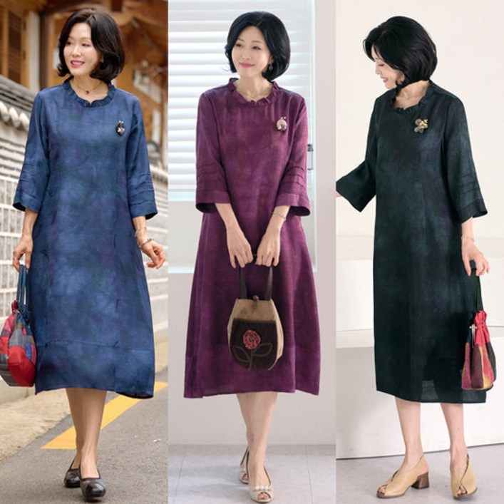 로즈맘 연우프릴감물인견원피스