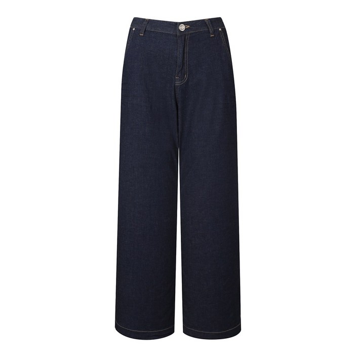 베스띠벨리 스냅버튼 장식 와이드 데님 팬츠 BIPKG2248