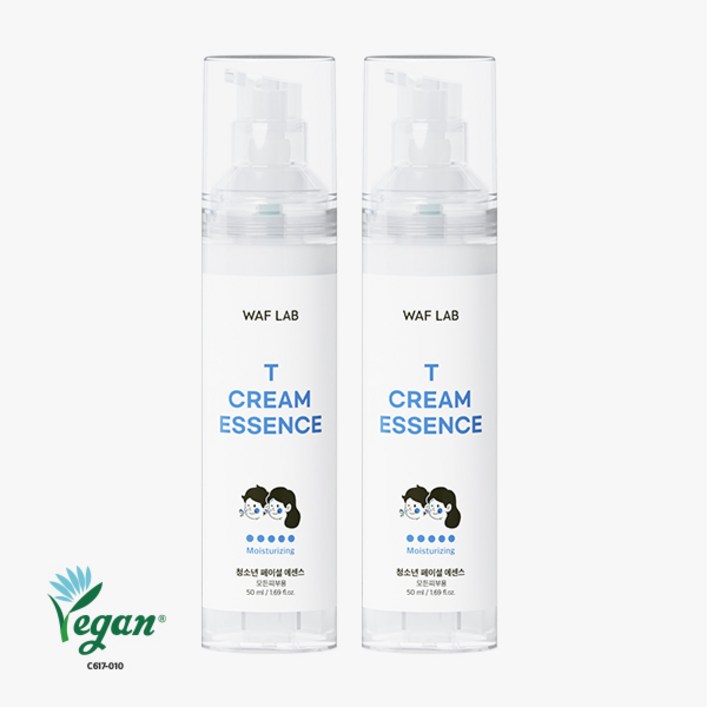 와프랩 사춘기 청소년 페이셜 크림 에센스 50ml, 50ml, 2개