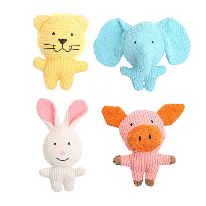 라라펫 강아지 반려견 터그놀이 애착인형 삑삑이 4종세트 당일발송, 1세트 라라펫 강아지 반려견 터그놀이 애착인형 삑삑이 4종세트 당일발송, 1세트
