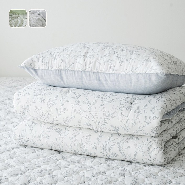 국산 리빙캐슬 그라스 모달 차렵이불 세트