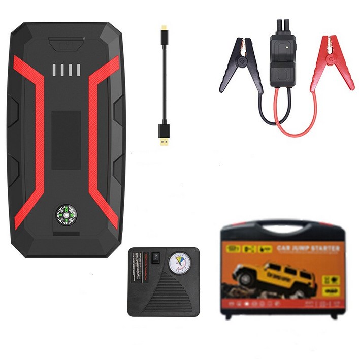 핀흔 12V 자동차 스마트 점프스타터보조 배터리, 10000mAh, 1개 핀흔 12V 자동차 스마트 점프스타터보조 배터리, 10000mAh, 1개