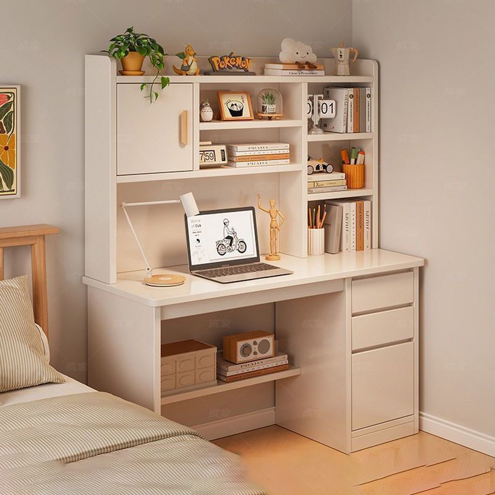 인테리어 멀티수납 학생 공부 게이밍 오피스 책장결합 책상