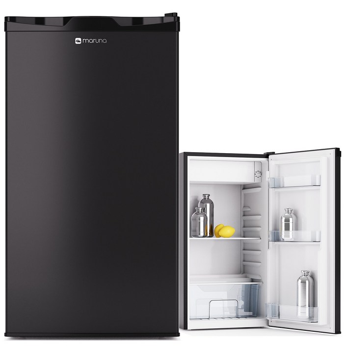 마루나 소형 냉장고 87L 일반 미니 원룸, 블랙, BC90B