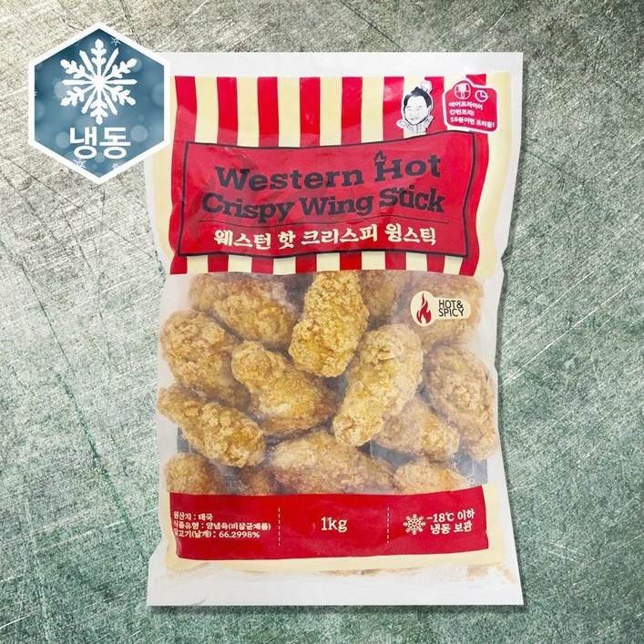웨스턴 핫 크리스피 윙스틱 1kg, 1kg, 1개